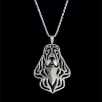 Women 39;s Jewelry Dog Pendant Necklaces Lovers Metal English Cocker Spaniel Necklaces Drop Shipping