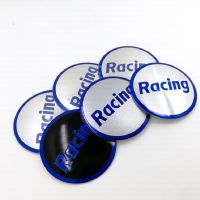 【cw】 4pcs/lot RACING Logo 56mm Car Cap Emblem Sticker Hub Badges Styling Accessories ！