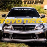 【CC】 1PCS Toyo Tires Car Sunshade Stickers Front Rear Windshield Window Decals Reflective Accessories Vinyl