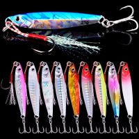 Aorace 10Pcs Super Quatity Metal Casting Jig 7g-10g-21g-28g Shore Drag Cast Jigging Spoon Fishing Lure Artificial Bait Tackle