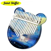 【YF】 Thumb 17 keys Kalimba Mbira Musical Instrumento African Pronunciation with Manual All