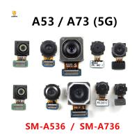 โมดูลกล้องด้านหลังเดิมสําหรับ Samsung Galaxy A53 A73 5GSM-A536B A536 A736 Ultrawide Macro Depth Main Camera Flex Cable