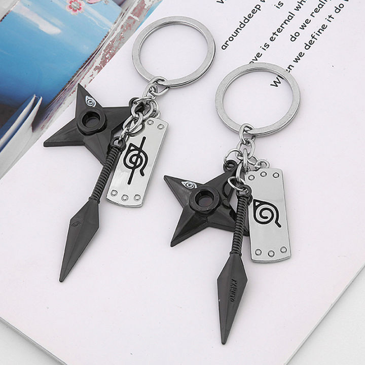 huilun-ncsw-kunai-shuriken-พวงกุญแจนินจาสำหรับกระเป๋ากุญแจรถเครื่องประดับพวงกุญแจอะนิเมะพวงกุญแจ