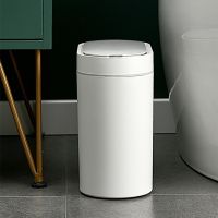 【 Party Store 】 Smart Sensor Trash Can For Kitchen Bathroom Toilet Automatic Induction Waterproof Wastebasket Garbage Bin with Lid 7/8L Dustbin