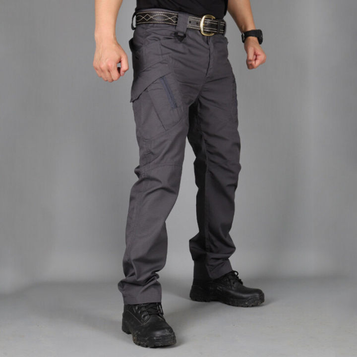 กางเกงคาร์โก้ผู้ชาย-กางเกงปีนเขากางเกงยุทธวิธีผู้ชายกางเกงทหารกางเกงทหารผ้ากันน้ำ-กางเกงขายาวผู้ชายรุ่นใหม่ปี-2023-กางเกงยุทธวิธีทหารกางเกงกันน้ำที่ทนต่อการสึกหรอกลางแจ้ง-กางเกงผู้ชายสี่สี