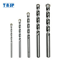 TASP 5Pcs Masonry เจาะ Bits ทังสเตนคาร์ไบด์ Tipped คอนกรีตอิฐหินเจาะชุดขนาด4 5 6 8 10มม. เครื่องมืออุปกรณ์เสริม