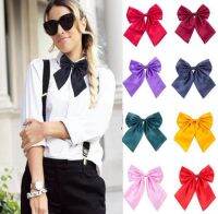 1 Pcs Women Cravat Red Black Butterfly Women 39;s Bow Tie Female Girl Student Hotel Clerk Waitress Neck Wear Silk Ties QLYC0010