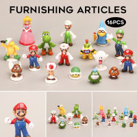 16pcs/set Mario Cute Figure Toy Anime Pvc Action Figure Toys Collection forCuteFriends Gifts Model GiftMario Cute Figure ToyAnime Pvc Action Figure Toys Collection