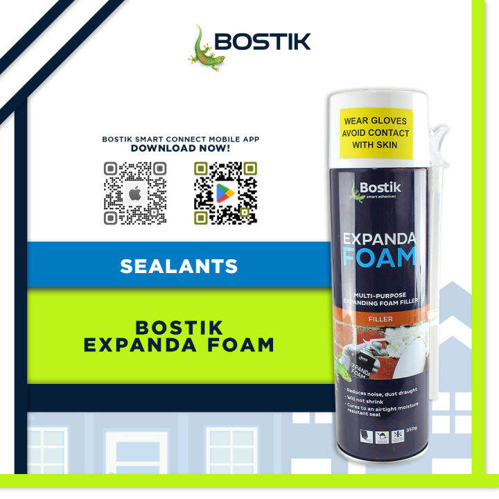 Bostik Expanda Foam 350g Multi-Purpose Polyurethane Expanding Foam ...