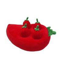 Funny Pick up Fruits Field Toys 4pcs mini Vegetables Eggplant Chili Avocado Plush Pet Toys Parent-child Games Infant Baby Dolls