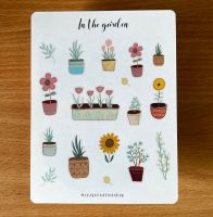 Scrapbook/ Journal / Diary / Planner in the garden matte stickers.