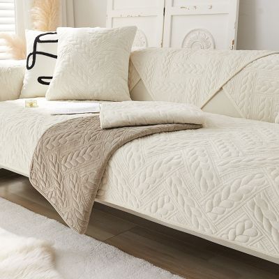 【jw】♞◑┇  Cobertura de almofada sofá antiderrapante acolchoada toalha espessada para sala estar encosto luxuoso tampa do braço universal todas as estações