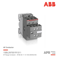 ABB AF38-30-11-13 38A 18.2kW คอนแทคเตอร์ 100-250VAC/DC, ABB AF Range Contractor  1NO+1NC