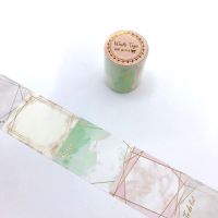 ฟอยล์ที่เขียนได้ Washi Tape Planner Memo Tapes To Do List Shopping List Perforated Masking Tape Diary Label Sticker Notes