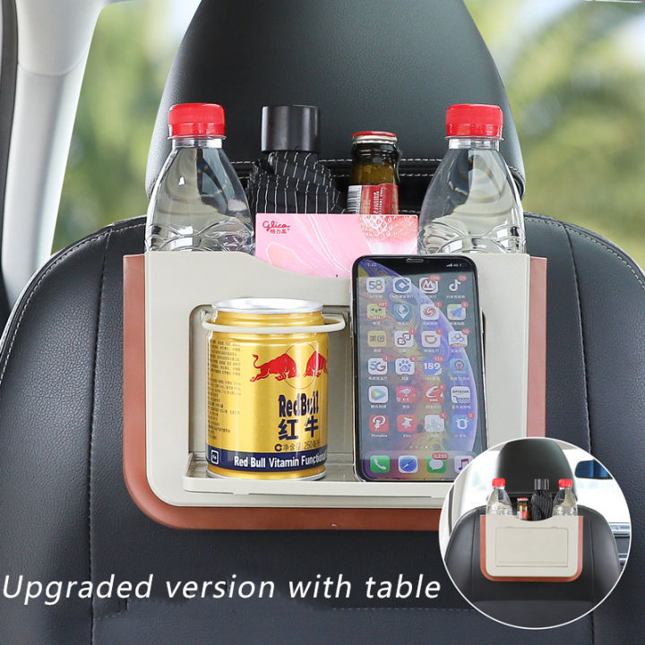 car-trash-can-organizer-net-for-storage-bag-auto-pocket-tablet-phone-glasses-protection-tray-back-table-rear-seat-cup-holder