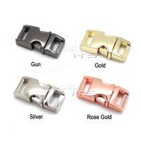 5pcs/lot 3/8"(10mm) 4 color metal paracord buckle side release buckle small dog collar clips Paracord Shackles Accessories Cable Management