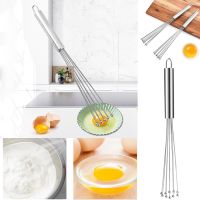 ☏☼ Stainless Steel Ball Whisk Wire Egg Whisk Kitchen Whisks for Cooking Blending Whisking Beating Egg Mixer Baking Tool
