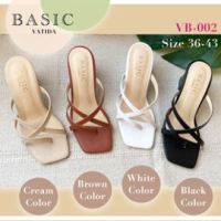 ( ?? In stock ?) รองเท้าผู้หญิงส้นสูง สไตล์เกาหลี   Size 36-43 รุ่น VB-002