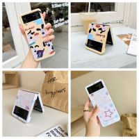 Samsung Z เคสพลิกสวยงาม Flip4 Z Flip3บางสีขาวสำหรับ Samsung Galaxy Z Flip 4 Z Flip 3เคสโทรศัพท์ป้องกัน