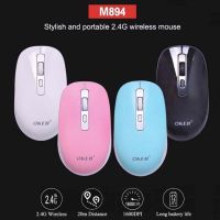 เม้าไร้สาย 2.4G WIRELESS OKER รุ่น M894 มี4สีให้เลือก