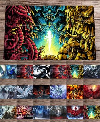 【YF】 YuGiOh Playmat Dragons TCG CCG Mat Trading Card Game Anime OCG Board   Free Bag Desk Pad Mousepad 60x35cm