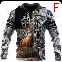 TATA FASHION High Quality 3D Animal Hunter Printed Hoodie Fashion Sweatshirt Casual Jacket for men