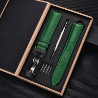 Leather Straps 20mm 22mm with Box for Samsung Galaxy Watch 4 40mm 44mm 4 Classic 42mm 46mm for WATCH GT 2 Pro Bracelets