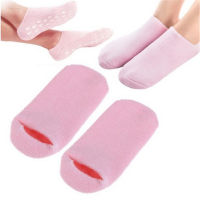 Velvet Smooth Whitening Foot Beauty Care Silicone Gel Reusable Socks