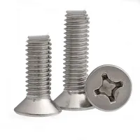 316 Stainless Steel Cross Countersunk Head Screw Flat Head Extension Bolt M4 M5