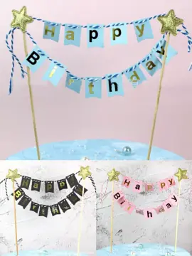 Cake Topper Bunting for Nautical Themed Party | Derby Mom 360