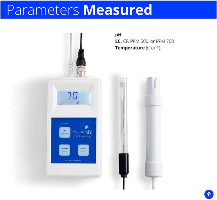 bluelab-metcom-combo-meter-for-ph-temperature-conductivity-nutrient-in-water-with-easy-calibration-digital-tds-tester-for-hydroponic-system-and-indoor-plant-grow-pack-of-1