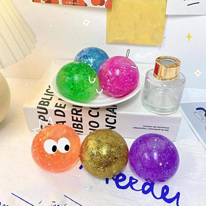 Confetti Squeezing Balls Soft Vent Ball ของเล่น AntiStress Ball