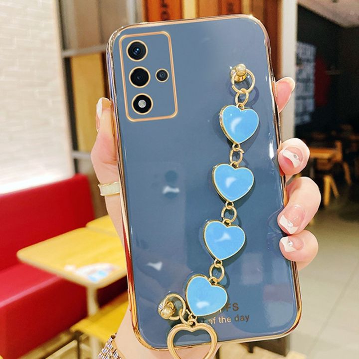 enjoy-electronic-luxury-love-heart-wrist-chain-phone-case-for-oppo-a5-a9-a15-a16-a52-a53-a54-a72-a73-a74-a76-a93-a94-f17-f19-plating-bumper-cover