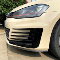 กันชนมีดลมหน้าสำหรับ VW Volkswagen Golf 7 MK7 GTI GTD 2012 2013 2014 2015 2016 2017ไฟตัดหมอกตัวคลุม Grille Trim ABS สีดำ