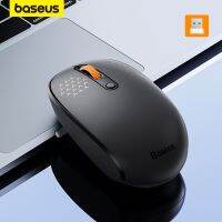 Baseus เมาส์ F01A เมาส์ไร้สายความแม่นยำตามหลักสรีรศาสตร์ความเงียบ1600 DPI สำหรับแมคบุ๊คแท็บเล็ตแล็ปท็อปอุปกรณ์เสริมเมาส์2.4G Yuebian