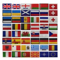 ↂ✖﹉ European flag badge NATO Greece Scotland Ireland Croatia Italy Hungary Lithuania magic patch armband flag embroidery patch