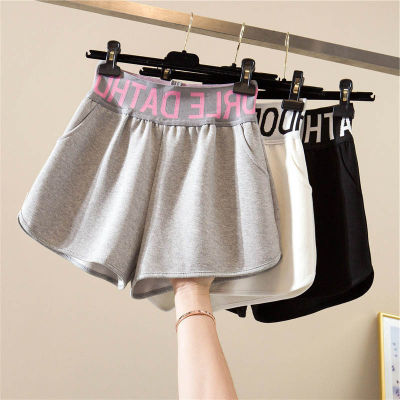 [Spot] sports shorts womens summer thin shorts loose outer wear running leisure high waist style in gray tide 2023