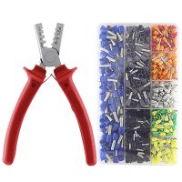 ✚ 800pcs Cable Wire Terminal Connector with PZ 1.5mm2-6mm2 Hand Ferrule Crimper Plier Crimp Tool Kit Set AWG 10-23