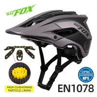 BATFOX หมวกจักรยาน MTB หมวกกันน็อคสำหรับผู้ชายผู้หญิง,หมวกกันน็อคหมวกกันน็อคกันกระแทกน้ำหนักเบาสำหรับแข่งจักรยานเสือภูเขา