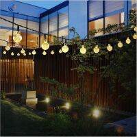 {ItalyNest shop}โคมไฟอุปกรณ์ตกแต่งสนามทางเดินในสวนแสง30สาย LED กลางแจ้งในบ้านพลังงานแสงอาทิตย์