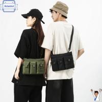 RICHARDCOT ลำลองแบบสบายๆ กระเป๋า Crossbody มัลติฟังก์ชั่ ไนลอนทำจากไนลอน กระเป๋าแบบสะพายไหล่ ของใหม่ จุได้มาก กระเป๋าใส่เครื่องมือ สำหรับผู้ชาย