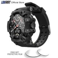 【LZ】 LOKMAT ATTACK Full Touch Screen Fitness Tracker Smart Watch Men Heart Rate Monitor Blood Pressure Smartwatch For Android iOS