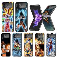 เคสโทรศัพท์เคส Funda ลายมังกร Goku-Balls สำหรับ Samsung Galaxy Zflip3 Zflip Z Flip 4 Z Flip 3 5G Flip4 Flip3 Zflip