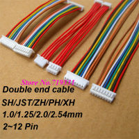 สายเคเบิล1.5มม. PH 2.0 ZH ตัวเมีย JST 2/3/4/5/6/7/8/9/10/11/12-Pin XH คอนเนคเตอร์2.0มม. 1.25มม. 10ชิ้น2.54มม. ตัวเมีย &amp; วงจรไฟฟ้า &amp; ชิ้นส่วน