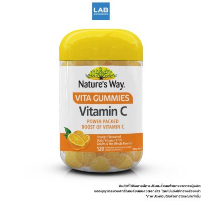 Natures Way Vitamin C Vita Gummies for Adults 120s. -เนเจอร์ เวย์  เยลลี่วิตามินซี สำหรับผู้ใหญ่ 120เม็ด