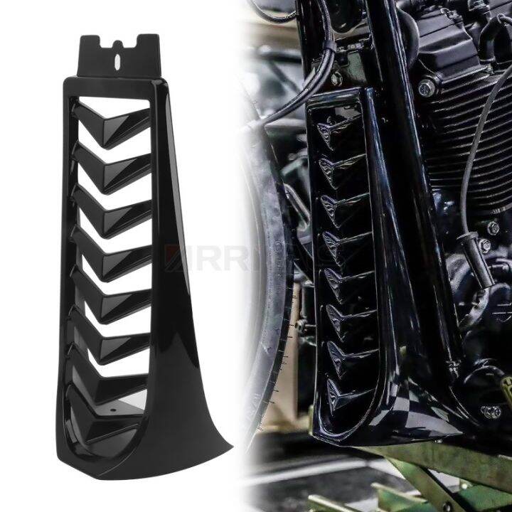 卍﹍ Motorcycle Front Lower Radiator Cover Chin Fairing Spoiler For