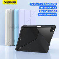 Baseus Trifold Stand Case สำหรับ Pro 11 12.9 2022 Air 5 4 10.9 10.5นิ้ว Smart Cover สำหรับ Pro 9.7 10 Gen 9 8 7 Mini 6 5 4