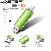 3In มัลติฟังก์ชั่นของ JASTER USB 2.0แฟลชไดร์ฟ64GB U Disk มาพร้อมกับของขวัญฟรี TYPE-C เพ็นไดรฟ์32ตัวจุความจำกิกะไบท์สีดำสีแดง