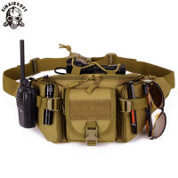 กระเป๋าถุงเอวกันน้ำยุทธวิธีกระเป๋าคาดเอวเดินป่าตกปลากีฬาล่าสัตว์กระเป๋ากองทัพ Molle กีฬากลางแจ้งแคมป์กระเป๋าทหาร