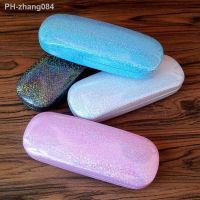 Glasses Case Glitter Anti-pressure Eyeglasses Box Drop-resistant Glasses Holder Myopic Presbyopic Glasses Storage Box